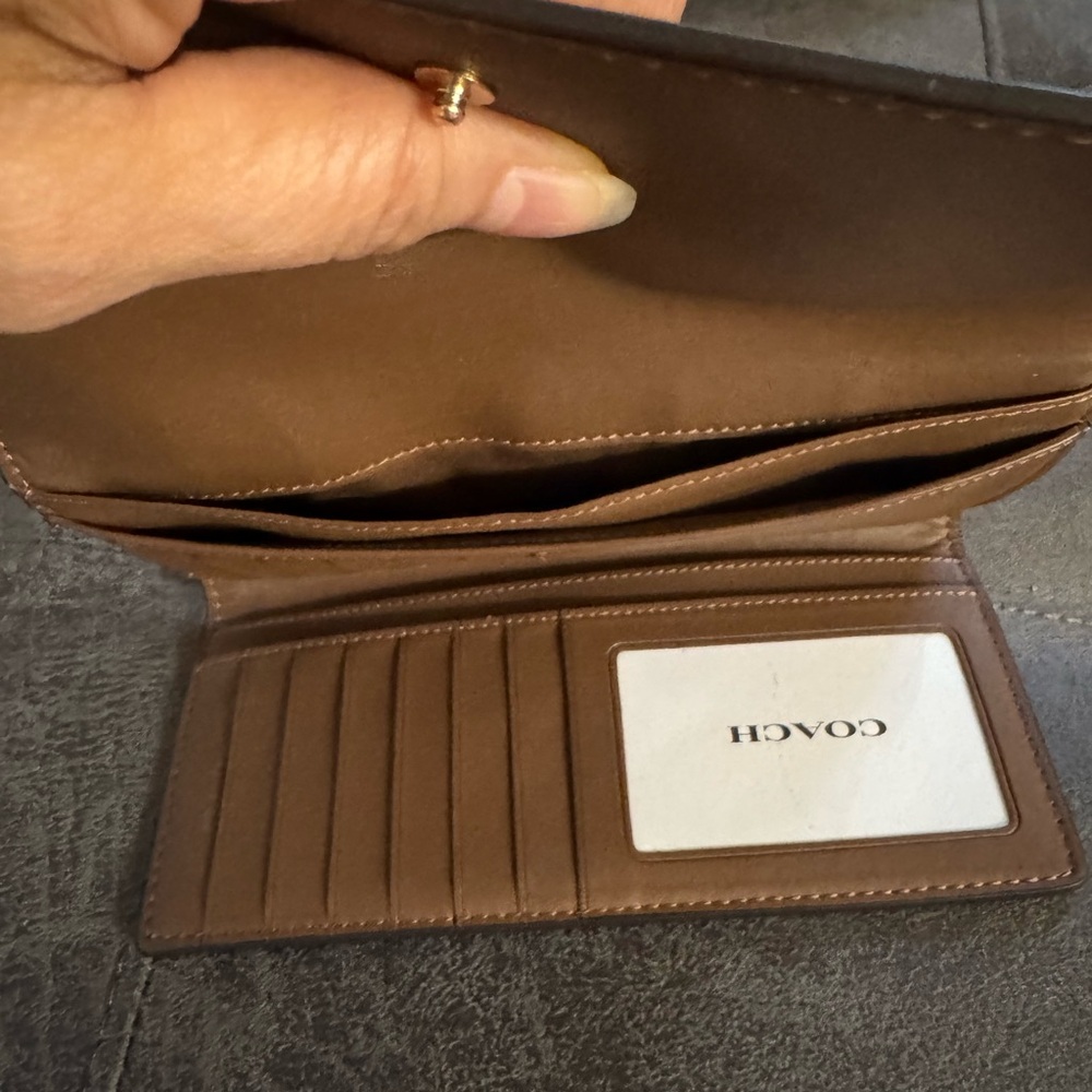 Coach Tan and Brown Signature Crossbody Bag and Wallet Set - Picture 12 of 15